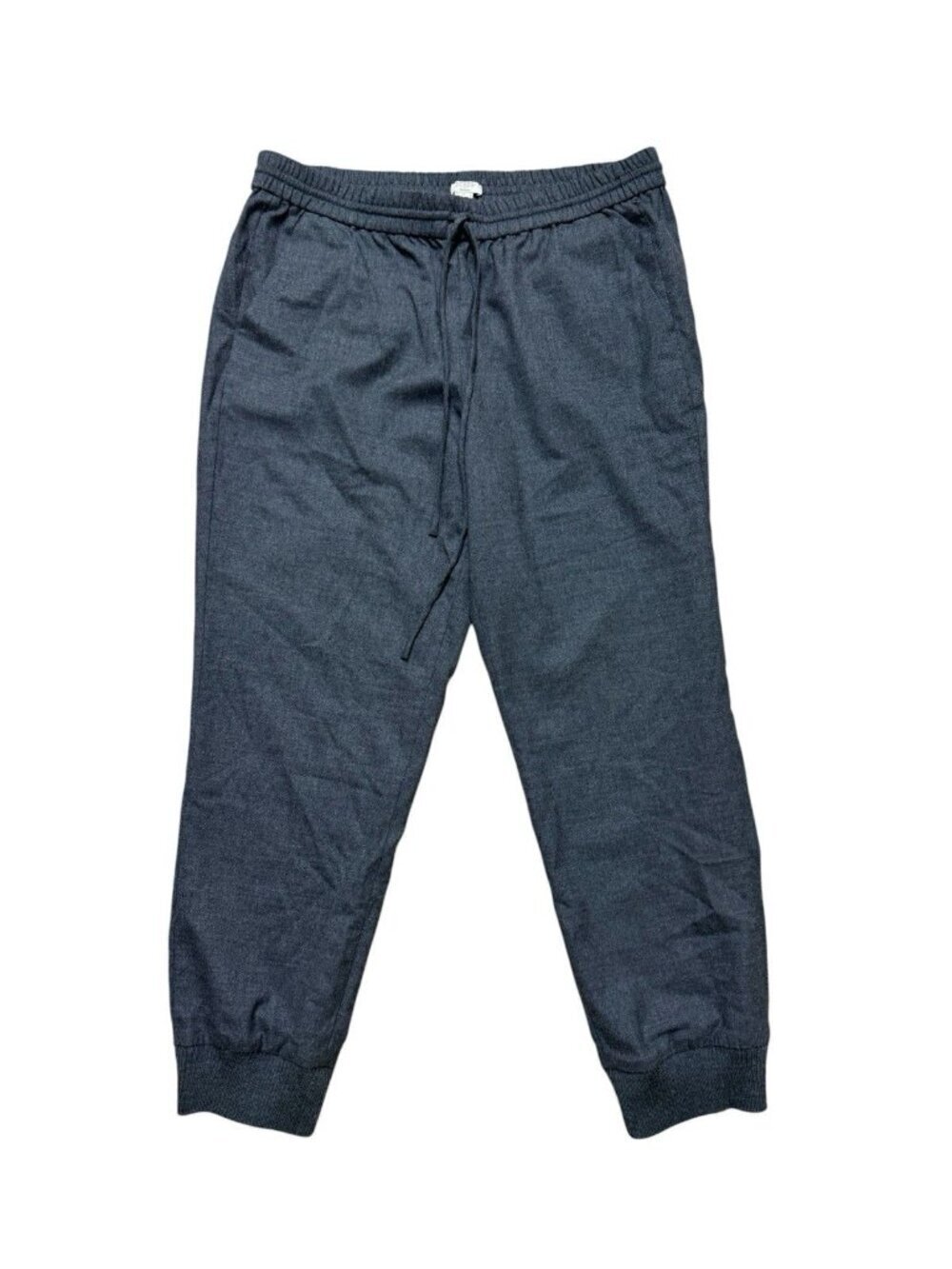 J.Crew Sketch Jogger Pants Wool Blend Gray Drawstring Size 12